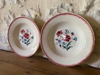 Image 2 of Assiettes Digoin et Sarreguemines modèle Prairial - Art de la table vintage 