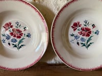 Image 1 of Assiettes Digoin et Sarreguemines modèle Prairial - Art de la table vintage 