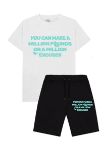A MILLION TEAL- Short & T shirt set 