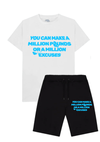  A MILLION SKY BLUE- Short & T shirt set 