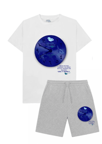 OG TIME IS PRECIOUS BLUE- Short & T shirt set 