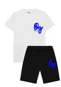 OG VAN GOGH BLUE/BLACK- Short & T shirt set 
