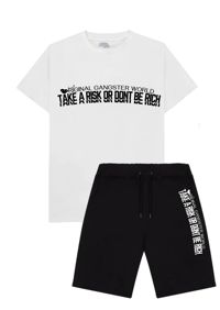 OG TAKEARISK- Short & T shirt set 