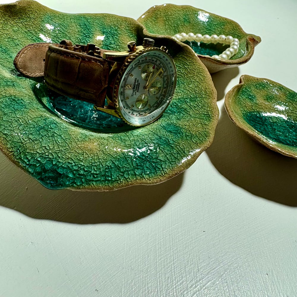 Image of Trio of glass Lilly’s 