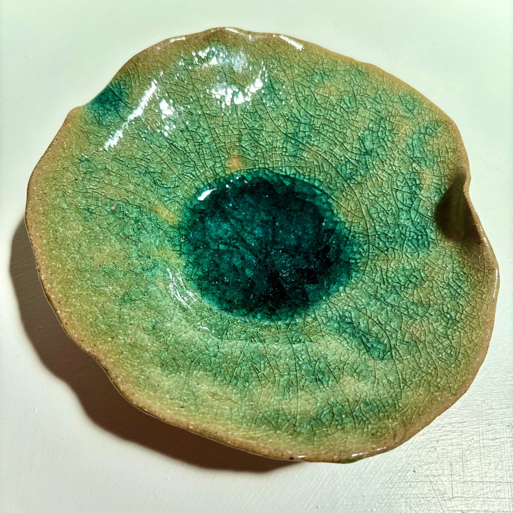 Image of Single glass Lilly dish 