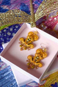 Image 5 of  Deli Earrings - Vanille Scintille - Fermoirs gold filled 14 carats