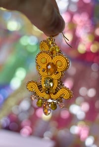 Image 6 of  Deli Earrings - Vanille Scintille - Fermoirs gold filled 14 carats