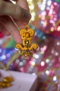 Image 7 of  Deli Earrings - Vanille Scintille - Fermoirs gold filled 14 carats