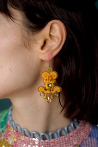Image 4 of  Deli Earrings - Vanille Scintille - Fermoirs gold filled 14 carats