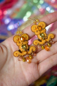 Image 8 of  Deli Earrings - Vanille Scintille - Fermoirs gold filled 14 carats