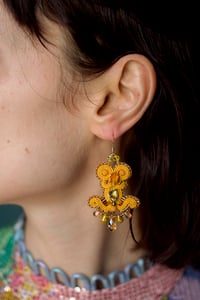 Image 1 of  Deli Earrings - Vanille Scintille - Fermoirs gold filled 14 carats