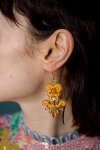 Image 9 of  Deli Earrings - Vanille Scintille - Fermoirs gold filled 14 carats