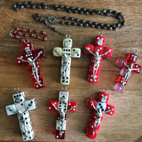 Image 1 of Lousy Crucifix handmade lucky dice crucifix 