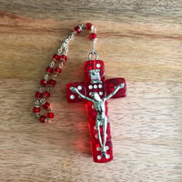 Image 3 of Lousy Crucifix handmade lucky dice crucifix 