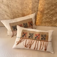 Image 4 of HAND EMBROIDERED FRINGED EARLY 20TH CENTURY OTTOMAN EMBROIDERY