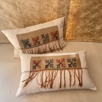 Image 1 of HAND EMBROIDERED FRINGED EARLY 20TH CENTURY OTTOMAN EMBROIDERY
