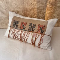 Image 5 of HAND EMBROIDERED FRINGED EARLY 20TH CENTURY OTTOMAN EMBROIDERY