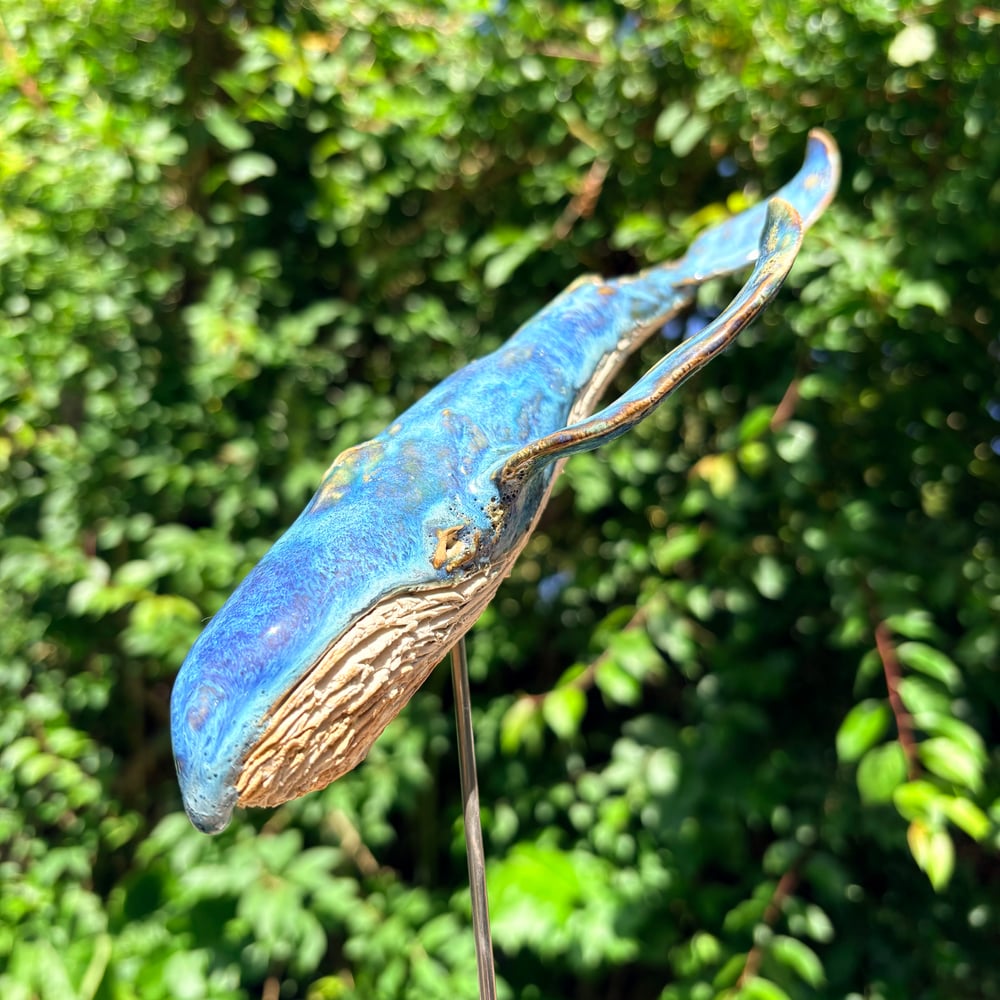 Image of Large whale sculpture 