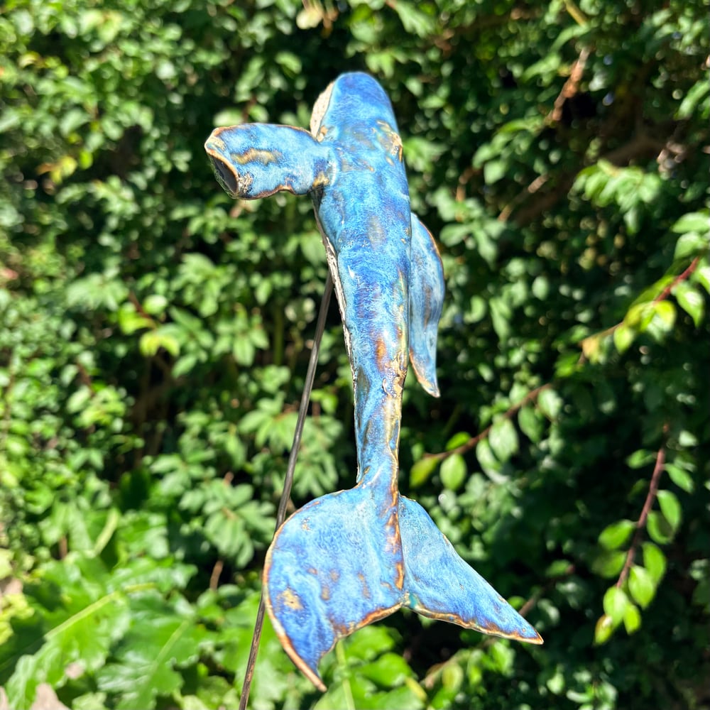 Image of Large whale sculpture 