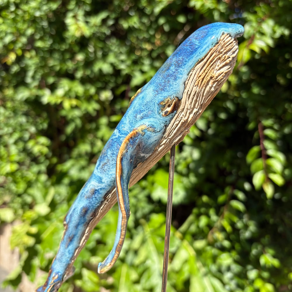 Image of Large whale sculpture 