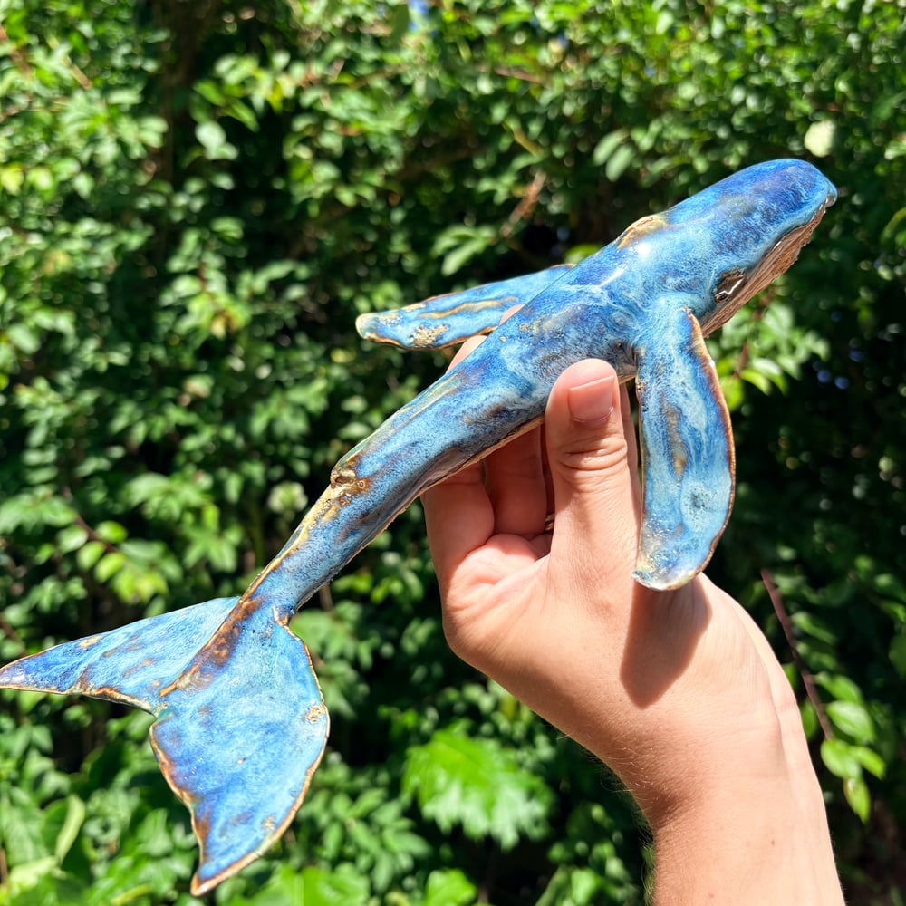 Image of Large whale sculpture 
