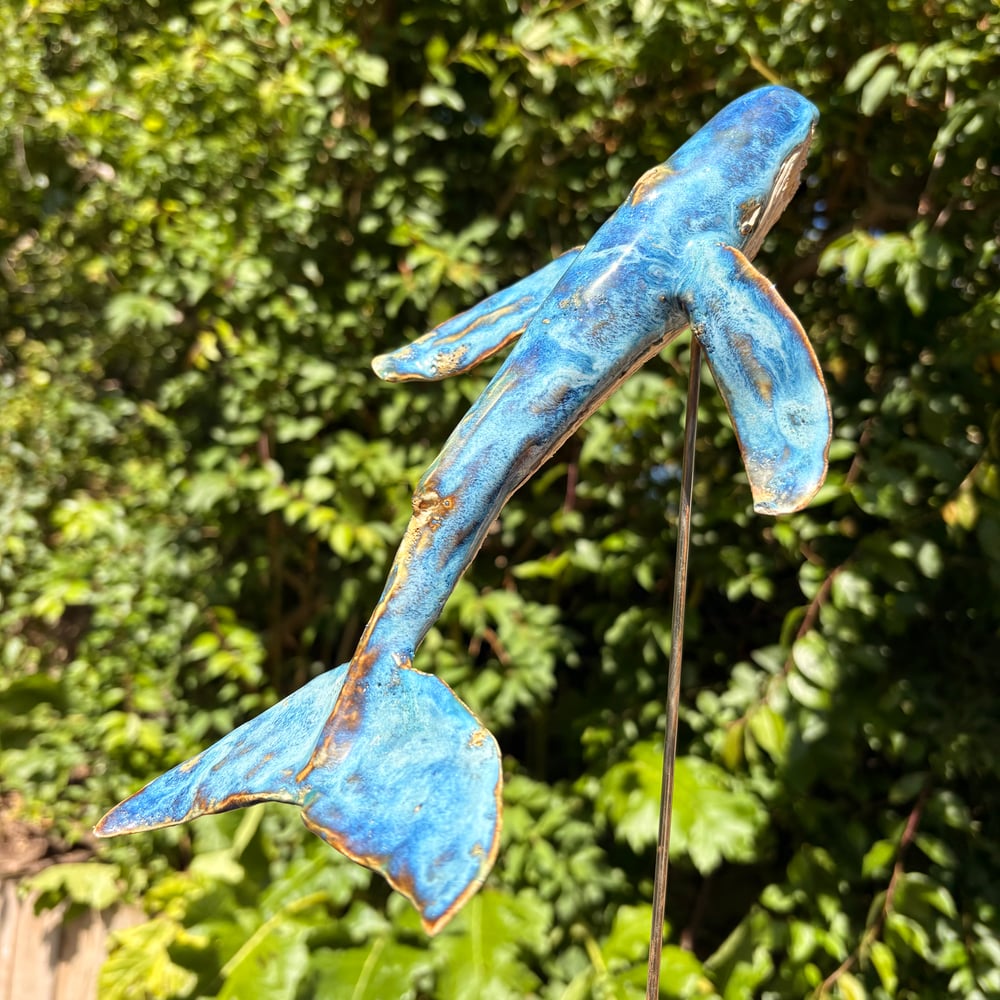 Image of Large whale sculpture 