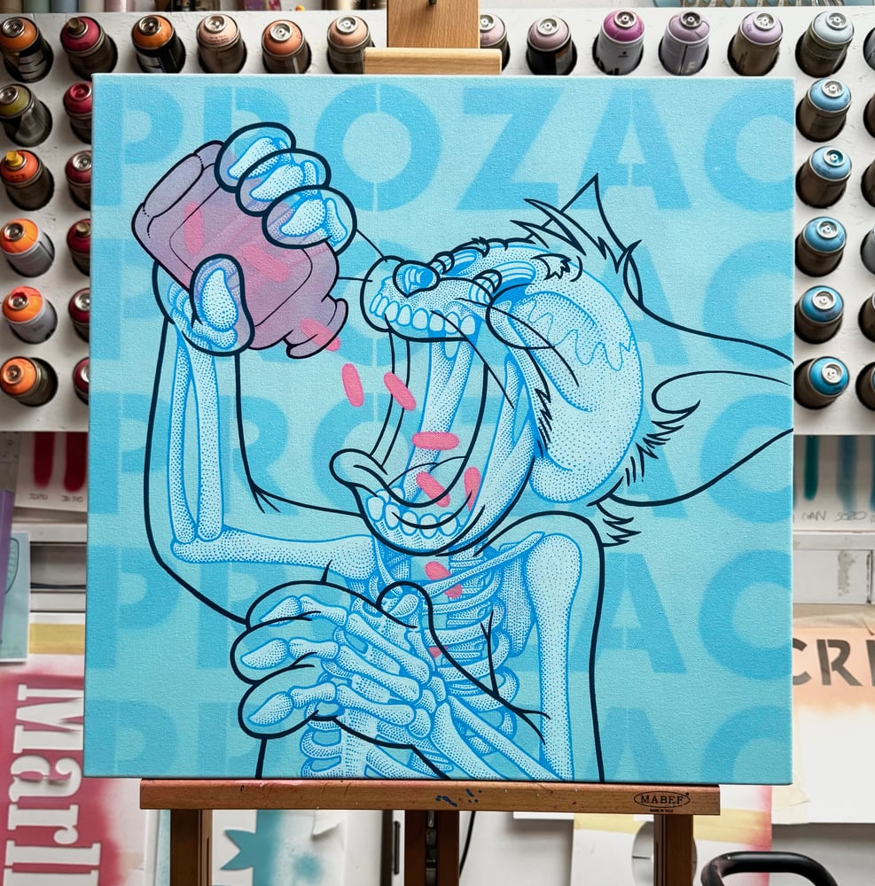 Image of Pro-Prozac Original Painting