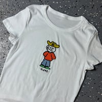 Image 2 of Cowboy Baby Tee White