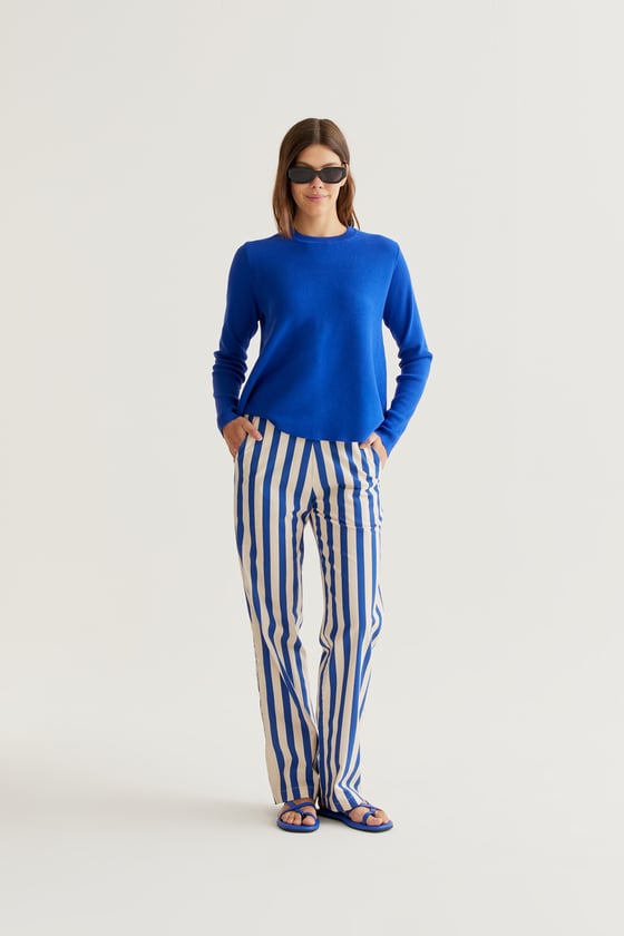 Image of Pantalón rayas azules