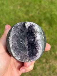 Image 3 of Amethyst Druzy Sphere #1