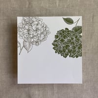 Image 6 of Moss hydrangea floral printed envelope liner for A7envelope PACK o...