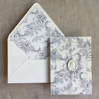 Image 8 of poppy floral printed envelope liner for A7envelope PACK o...