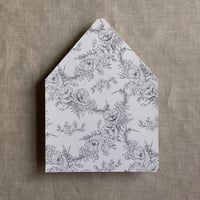 Image 10 of poppy floral printed envelope liner for A7envelope PACK o...