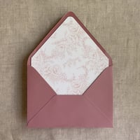Image 2 of poppy floral printed envelope liner for A7envelope PACK o...