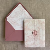 Image 1 of poppy floral printed envelope liner for A7envelope PACK o...