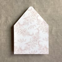Image 3 of poppy floral printed envelope liner for A7envelope PACK o...