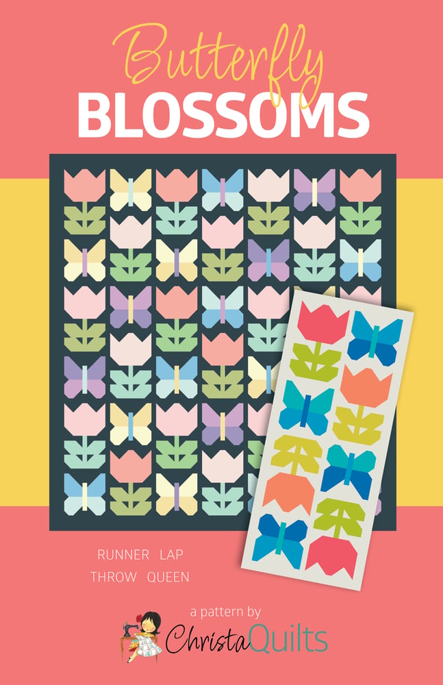 Butterfly Blossoms Quilt Pattern by Christa Watson (CQ149) - Introductory Sale