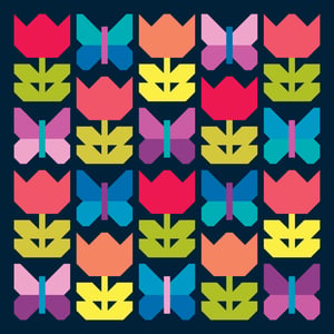 Butterfly Blossoms Quilt Pattern by Christa Watson (CQ149) - Introductory Sale