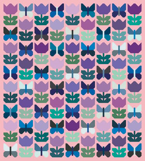 Butterfly Blossoms Quilt Pattern by Christa Watson (CQ149) - Introductory Sale