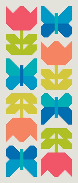 Butterfly Blossoms Quilt Pattern by Christa Watson (CQ149) - Introductory Sale