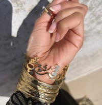 Image 3 of     Your Manners Are Your Beauty Pearl Cuff Bracelet