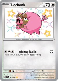 Lechonk - 207/091 - SV: Paldean Fates - Near Mint