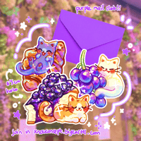 🌈✨ STICKER RAINBOW MAIL CLUB (purple) ✨🌈