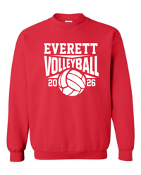 Everett Volleyball Crewneck Design 1