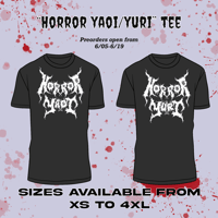 Horror Yaoi/Yuri Tee Pre-order