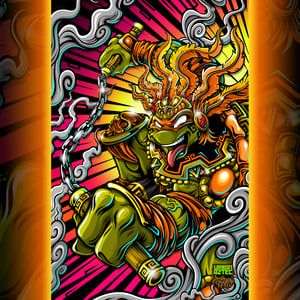 Image of TMNT #19 Michaelangelo Variant #Urbanaztec Exclusive cover