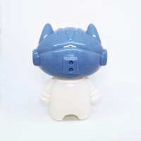 Image 3 of Catstronaut! - Light Blue Granite With Bright White