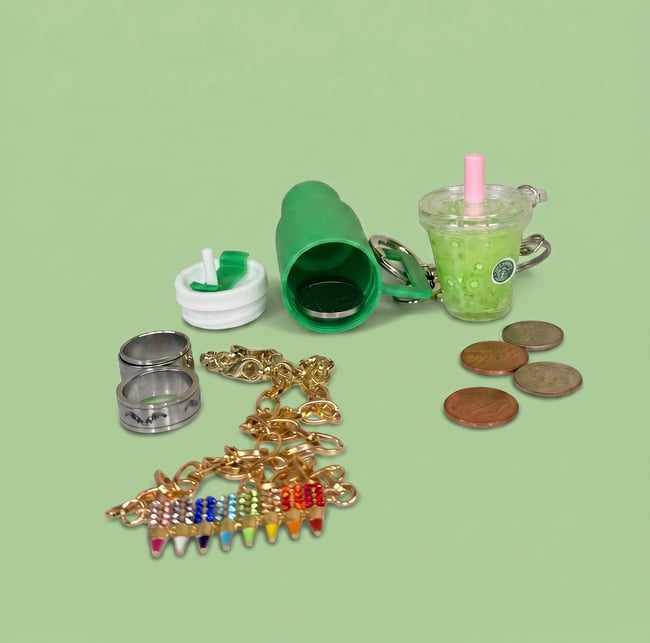 Green Refresher Tumblr Keychain