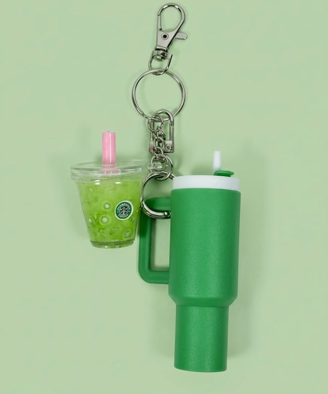 Green Refresher Tumblr Keychain