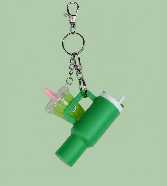 Green Refresher Tumblr Keychain